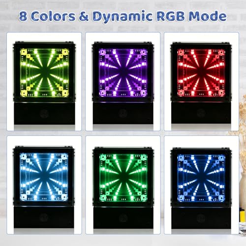 Touch Control LED Mirror Light Tunnel Soldering Project Kit