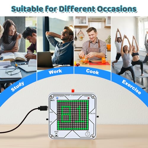 MiOYOOW 4-Digit Digital DIY Clock Kit and Count Up & Countdown Digital Timer Kit, Soldering Electroincs Project DIY Soldering Practice Kit for Home School Education and Daily Use