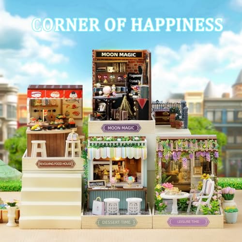 Flever Dollhouse Miniature DIY House Kit Creative Room with Furniture for Romantic Artwork Gift (Leisure Time) - color: Leisure Time