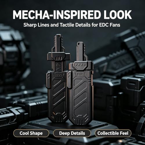 Ejectable Mechanical Push EDC Fidget Toy for Adults, Ratchet Sound Stress Anxiety Relief ADHD ADD Autism Tools, Portable Quiet Executive Desk Toy for Office Home, Best Gadgets Ideal Gifts for Men