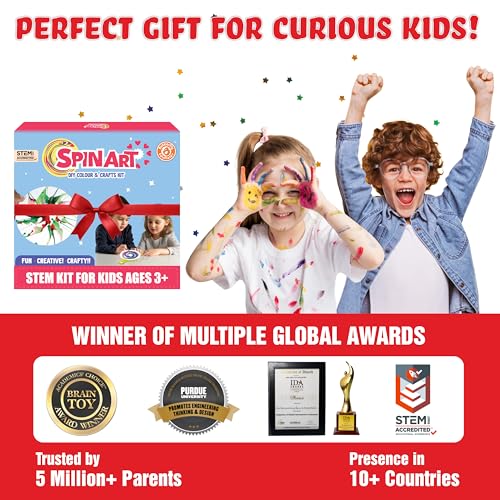 Butterfly EduFields Spin Art & Craft Kit for Kids | Birthday Gift for 3+ - style: Spin Art