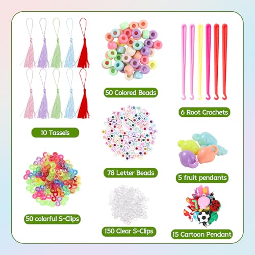 XKDOUS 64 Colors Rubber Band Bracelet Kit, Rubberband Bracelet Making Kit - color: 64colors 5000+