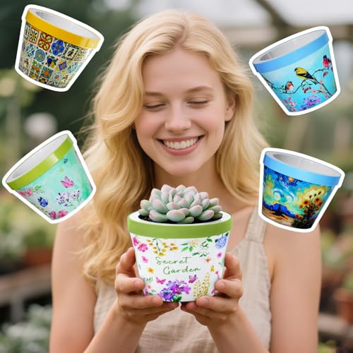 3D Puzzle Planter, 152 Pcs 3D Puzzle Vases for Adults, Flowers, Small Indoor Plant Pot, Small Planter Pots for Indoor Plants, Kids Adults 3D Puzzles, Garden Gifts Women(Secret Garden) - color: Garden, size: Planter
