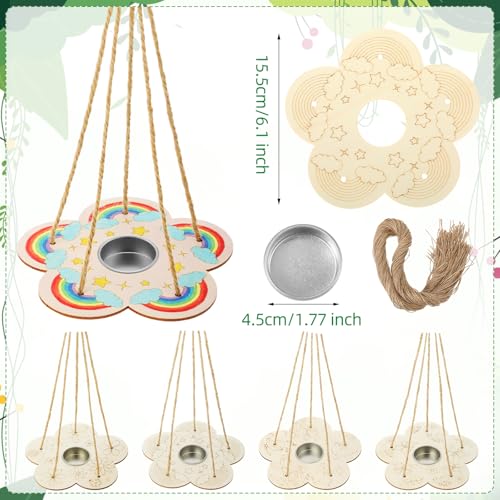 DoubleFill 24 Pack Bird Feeder Craft Kits for Kids Ages 3-8