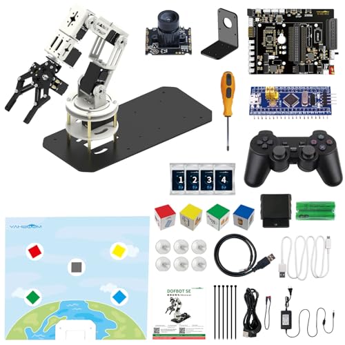 Yahboom ROS2 6DOF Robotic Arm Embodied Intelligence, 3D Spatial Recognition, Virtual Machine PC Control, AI Large Model Voice Module (Standard Kit) - color: Standard Kit