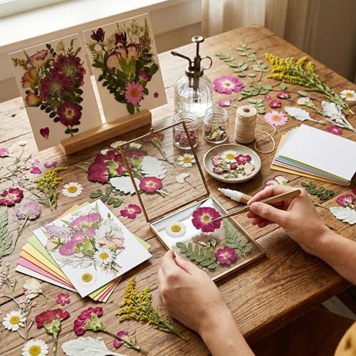 Dried Pressed Flowers for Resin - size: 70 pcs Dried Flowers