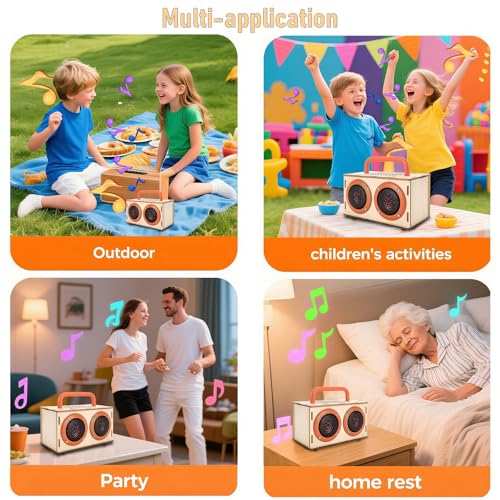 DIY Bluetooth Speaker Kit for Kids 8-10 - STEM Kits Science Project Toys - color: Orange