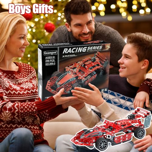Metal Model Car Kits - 290 Pcs Erector Set for Boys Age 8-12 14 and Up, Building Kits, STEM Projects for Kids Ages 12-16 6-12 8-10 8-13, Building Toys Gifts for 15 16 Year Old Boys and Adults