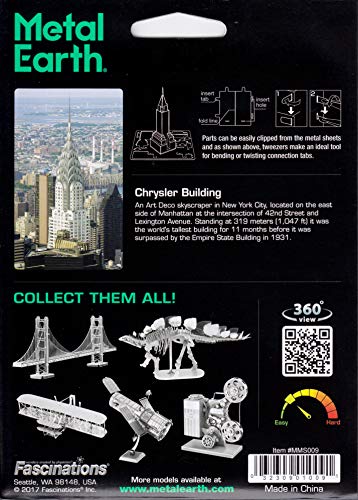 Fascinations Metal Earth Chrysler Building 3D Metal Model Kit