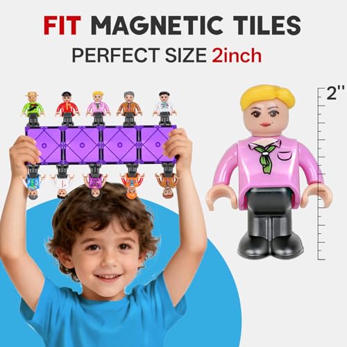 Magnetic People Figures for Kids, 15PCS Community Helpers Toys - style: Magnetic People Figures