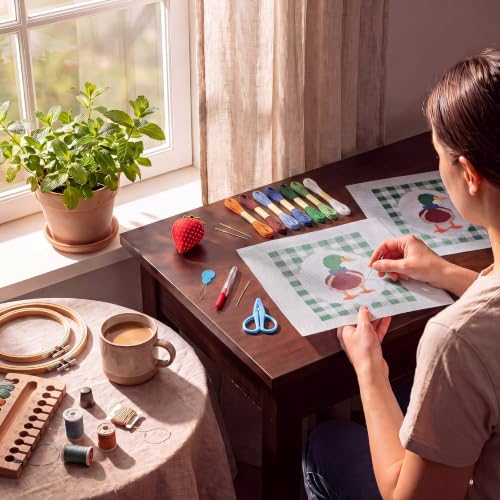 XunYee 34 Pcs Mallard Duck Needlepoint Kit for Beginners Adults Starters - style: Mallard Duck