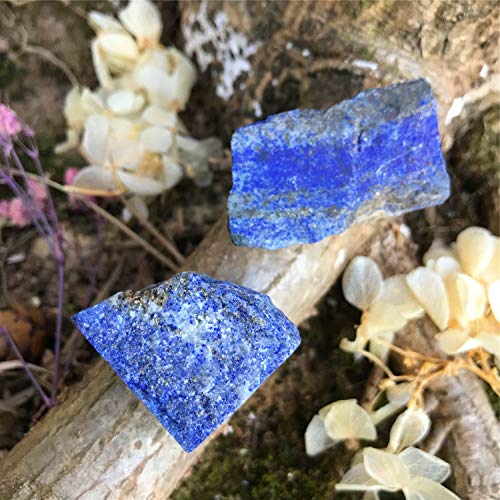 Zenkeeper 1Lb Lapis Lazuli Crystal Stone Natural Raw Stones & Fountain Rocks for Tumbling, Cabbing, Polishing, Wire Wrapping, Wicca & Reiki Crystal Healing - color: Lapis Lazuli