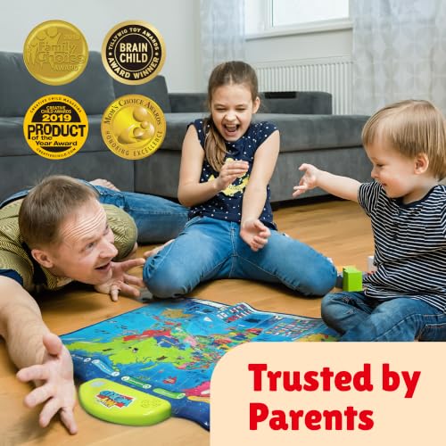 BEST LEARNING i-Poster My World - Interactive Talking World Map for Kids - style: World Map