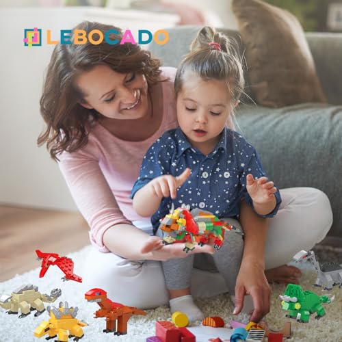 Mini Building Block Sets,12 Pack Dinosaur Toys Building Blocks, 6 in 1 STEM Toys Eggs Building Sets, Party Favors for Kids Goodie Bags Prizes Birthday - style: Dinosaur building block set