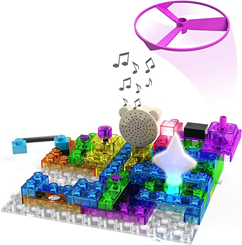 E-BLOX Building Blocks Circuit Kit 120 Projects, Build Your Own Sound Machine & Radio, Build Real Working FM Radio & Listen to Favorite Station, 8+ - style: Sound Marchind & Radio