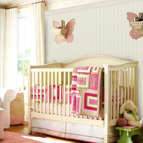 PVC Wall Panels 8 Ft, Reversible Beadboard & Shiplap Wainscoting, 7-Pc Kit - size: 8 foot wall panel