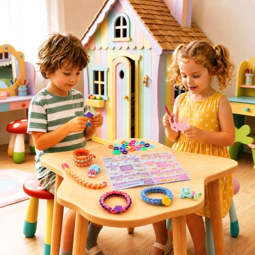 DPAPDI Bracelet Making Kit Refill Loops (1200+) - color: Loom Loops Refill