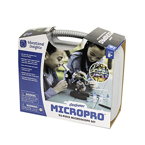 Educational Insights GeoSafari MicroPro 95-Piece LED Microscope Set