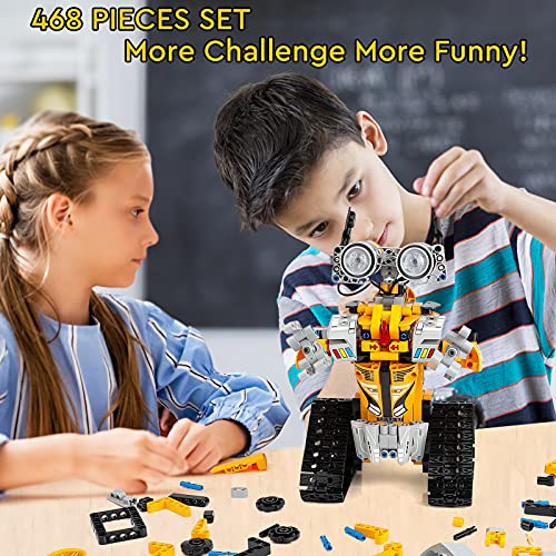 Sillbird Bundle - 2 Items STEM 15-in-1 Solar Robots Toys for Boys Age 8-13, Remote & App Controlled Wall Robot Building kit