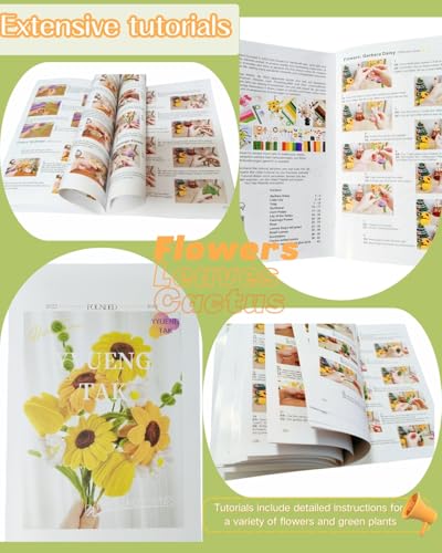 1000 Pcs Pipe Cleaners Flower Kit, 18 Colors Chenille Stems with Complete Accessory Set & Instruction, Pipe Cleaners Craft, Art and Craft Supplies, DIY Art Projects Creative Gift