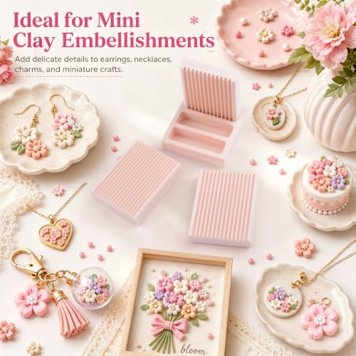 Mini Polymer Clay Bead Maker(2&2.5&3mm), Clay Beads Roller Bead Shaping Tool Clay Molds for Jewelry Making DIY Bracelet Necklace Craft - color: 2-3mm