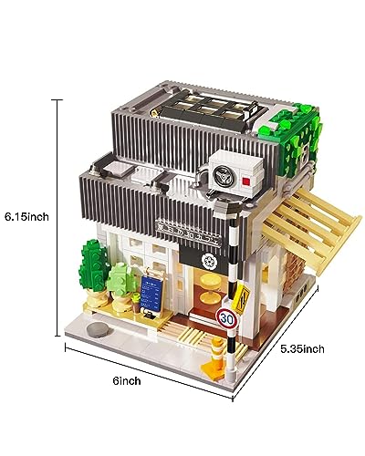 Japanese Coffee House - Building Blocks,1108 PCS LED MOC Model for Adults - style: Japanese Summer Coffee no box