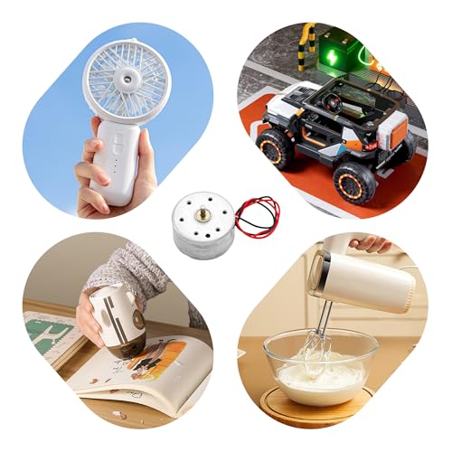 4PCS Mini DC Motor 3.7V 8500RPM Electric Motor Kit for DIY Projects, Wind Turbine Generator, Educational Science Experiments, School Learning Supplies - size: 8500RPM