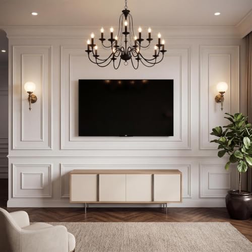 3-Set Peel and Stick Wall Molding Kit, Premade Wainscoting Panels