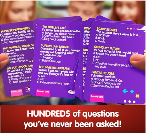SUSSED The Wacky What Would You Do Fantasy Card Game - Purple Deck - color: Amazing Purple (Magic, Ghosts & More Theme)