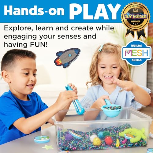 Creativity for Kids Sensory Bin: Outer Space Toys - Preschool and Toddler Sensory Toys, Kids Gifts for Boys and Girls Ages 3-5+, 10.25 x 14.5 x 4.75 inches - style: Outer Space