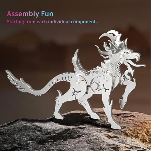 FILASLFT 3D Metal Puzzles for Adults,Mechanical Model Kit Baize - color: A8-baize-silvery