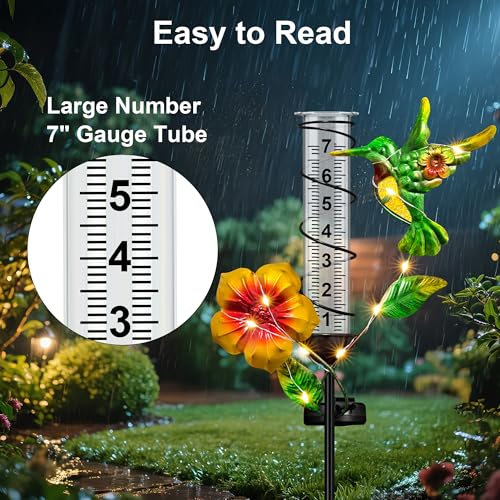 Rain Gauge Outdoor - Hummingbird Decorative Rain Gauges - color: Hummingbird