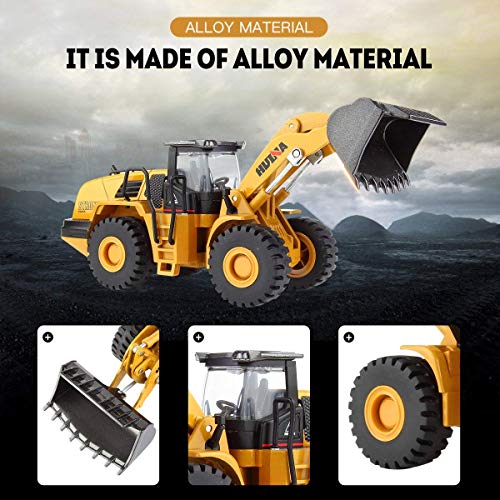 Gemini&Genius Mechanical Loader Toy Construction Vehicle Wheeled Loader Toy