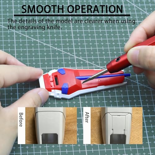 Model Scriber Tool 0.10mm Tungsten Steel Chisel - style: red+0.1mm
