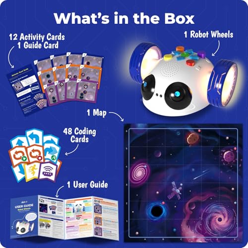Apitor Robot Wheels STEM Learning Kit Coding Robot for Kids Ages 5-8