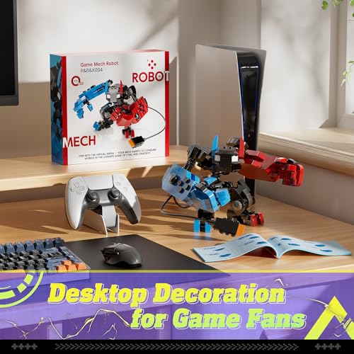 Game Mech Building Block Set for Boys, Controller Mech Model, Classic Robot Toy, Compatible with Lego Model Blocks Kits, Gift for Kids, Boys, Adults and Fans, Birthday Halloween Christmas Decorations