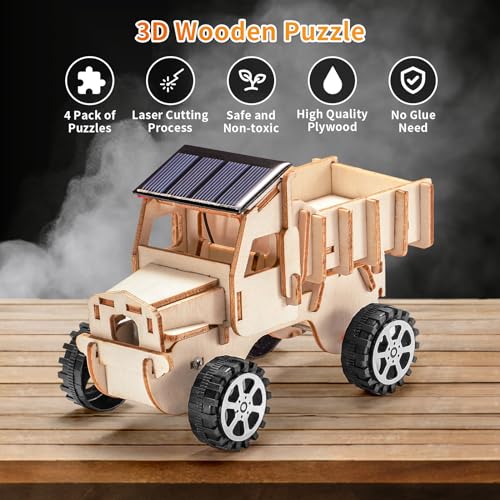 STEM Wood Building Crafts Kits for Kids Ages 8-10 8-12, Boys STEM Toys 8-13