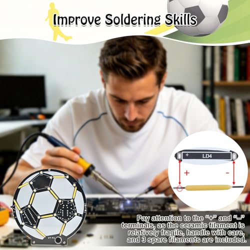 MIOYOOW LED Light DIY Soldering Kit for School Learning & Desk Decoration