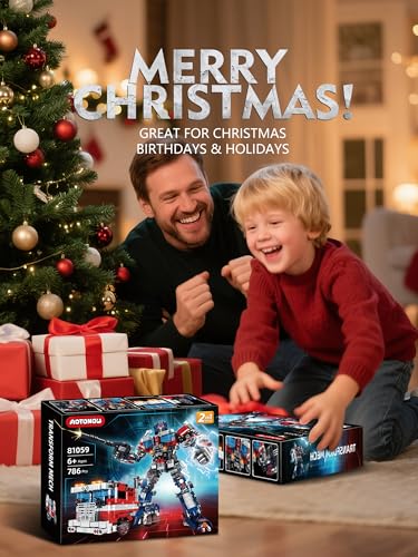 2 in 1 Transform Robot Set Mech Building Toy Kit for Boy Adult 8-14