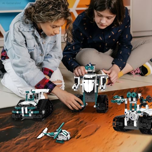 12 in 1 Robot Building Set with RC & APP for Boys Kids Age 8-14 - color: 12in1 Robot