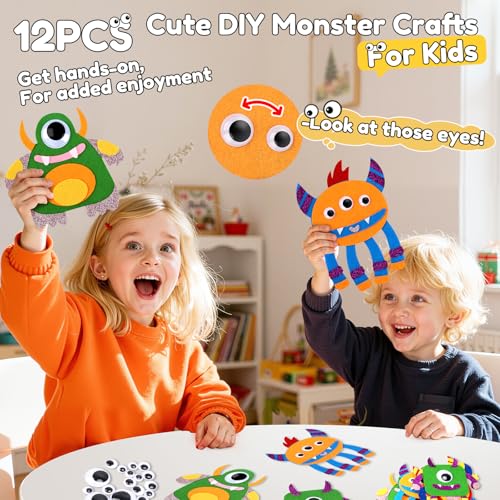 YOTOY Felt Sewing Kit for Kids - Arts & Crafts for Ages 3-5 Girls Boys Gift