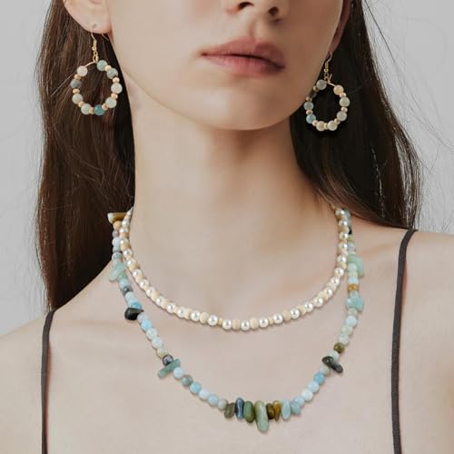Jewelry Making Kit for Adults, 1562pcs Natural Stone Beads Bracelet Making - color: Green
