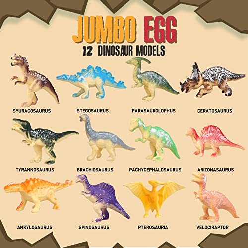 Jumbo Dinosaur Egg Dig Kit, Dinosaur Toys for Kids 5-7 with 12 Dinosaurs - style: Jumbo Dino Egg-01