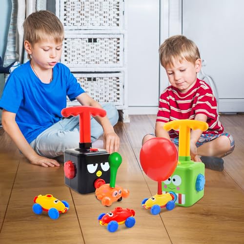 BAKAM Toddler Toys 3-4 for Boys Girls, Balloon Launcher & Powered Car Set, Fun Toddlers STEM Toy Balloon Pump Cars Racer Kit for Kids 3-5 (Bird) - color: Bird