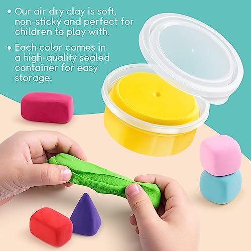Drama Planet Clay Keychain Craft Kit for Kids, Make 8+ Keychains