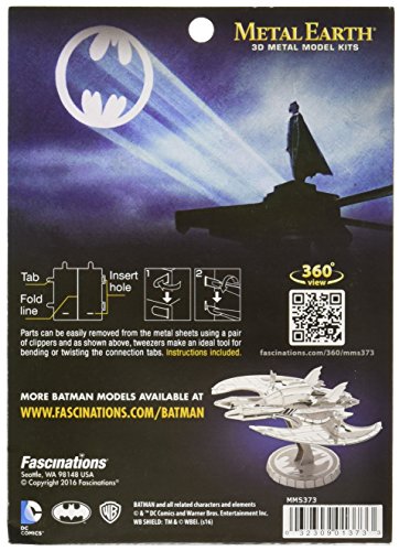 Metal Earth Fascinations Batman 1989 Batwing 3D Metal Model Kit