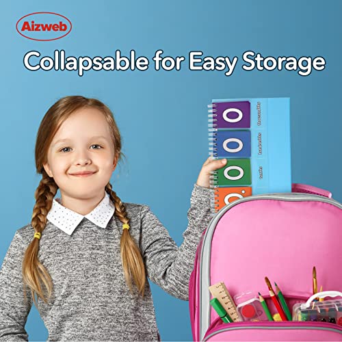 Aizweb Place Value Flip Chart - Math Manipulatives K-3 for Elementary Classroom-Double-Sided with Whole Numbers and Decimals-Learn to Count by Ones,Tens,Hundreds,Thousands and Millions(7 Digits)