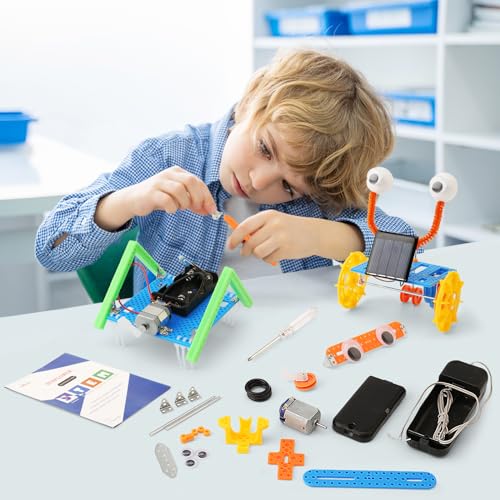 11 Set STEM Science Kits, Robotics Activities Projects Experiments for Kids, Build a Robot Kit for Girls, DIY Crafts for Boys 7+ Year Old, Engineering Toys Electronic Gifts for 6-12 yr