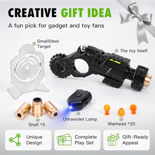 Metal Fidget Toy Gun for Adults, Alloy EDC Fidget Spinner Gun Toys