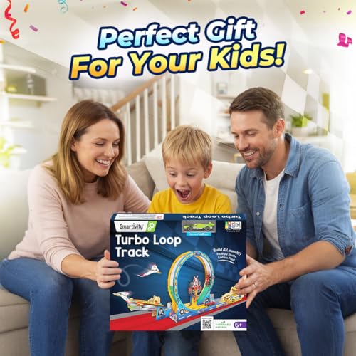 Smartivity High-Speed Race Car Track with Loop for Kids 6-12